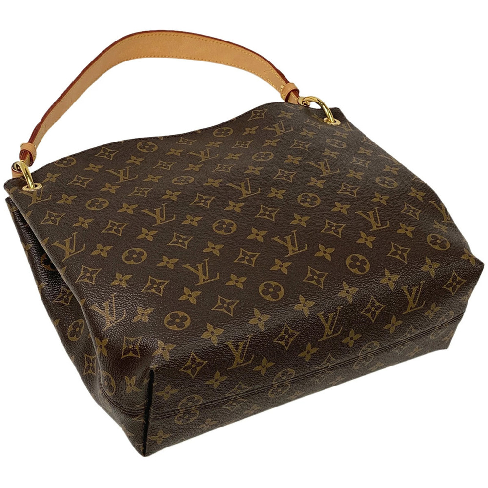 Louis Vuitton Brown Monogram Pink Shoulder Pivoine Graceful Bag
